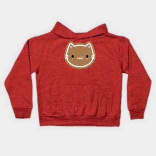 Cute Christmas Gingerbread Cookie Cat Kids Hoodie